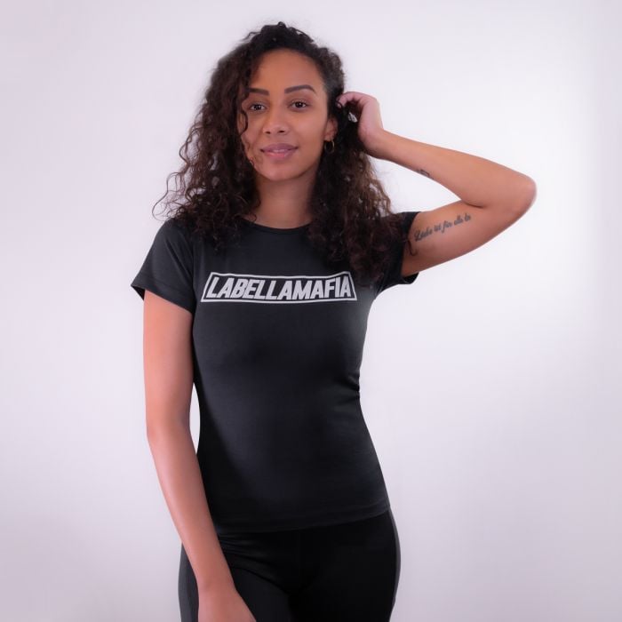 Women's T-shirt Mesh Black - LABELLAMAFIA