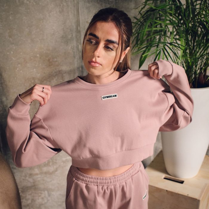 Hanorac pentru femei Cropped Aura Roux - GymBeam XL