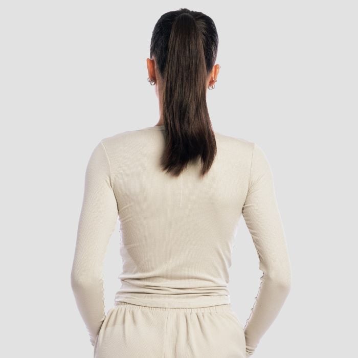 Top cu mânecă lungă pentru femei Aura Grey - GymBeam XXL