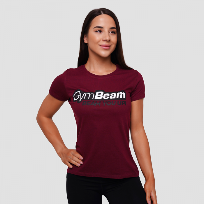 Tricou pentru femei Beam Burgundy - GymBeam