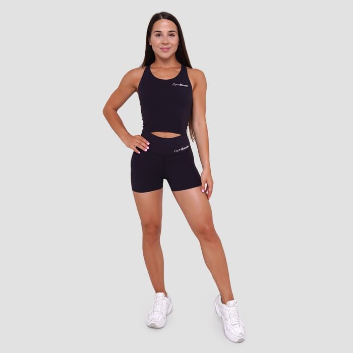 Pantaloni scurți pentru femei BEAT Black - GymBeam L