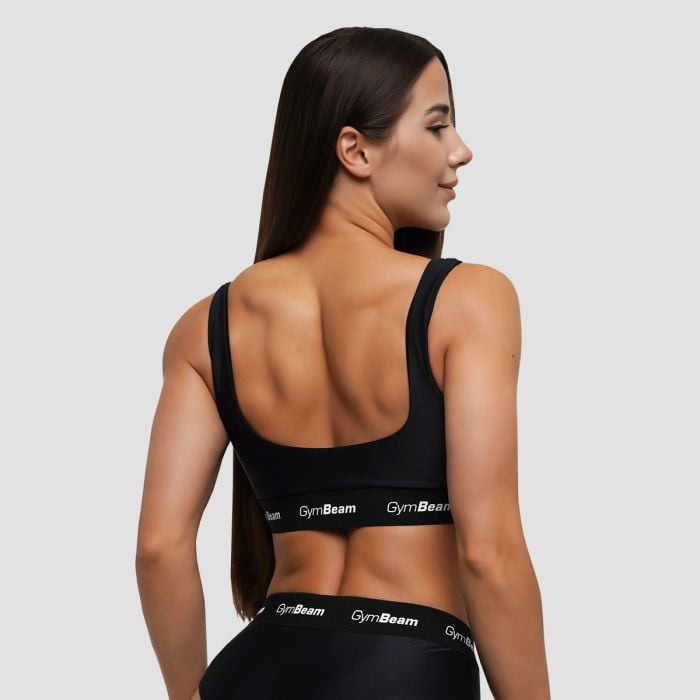 Sutien de baie Sporty Black - GymBeam XL