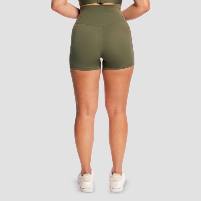 Pantaloni scurți pentru femei Combat Olive Grey - GymBeam XS