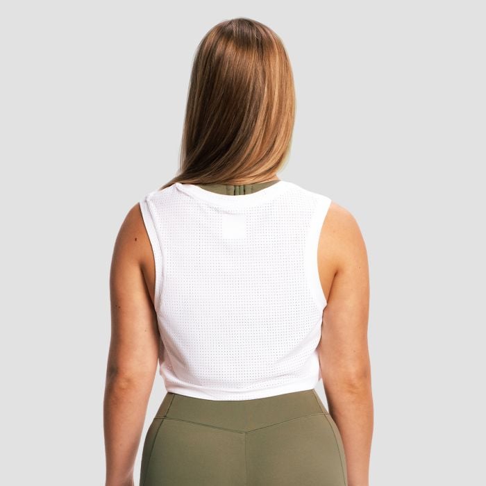 Top pentru femei Combat White - GymBeam M