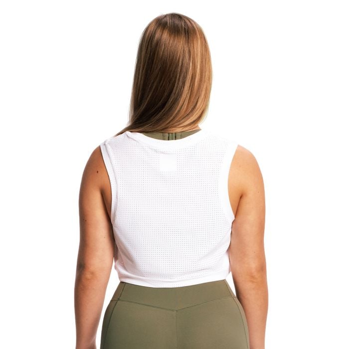 Top pentru femei Combat White - GymBeam M
