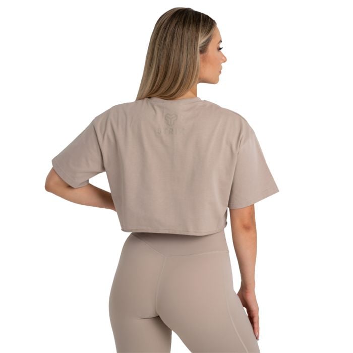 Tricou pentru femei CropTop Taupe - STRIX XL