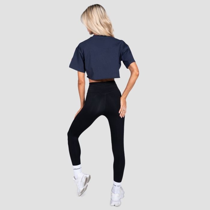 Tricou pentru femei cropped Earned Midnight - GymBeam S