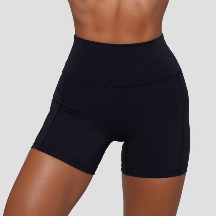 Pantaloni scurți pentru femei FIT Black - GymBeam S