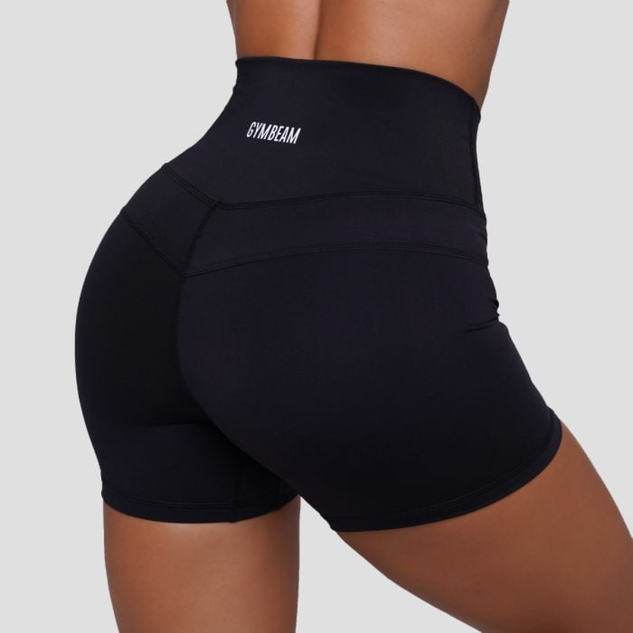 Pantaloni scurți pentru femei FIT Black - GymBeam S
