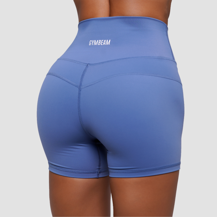 Pantaloni scurți pentru femei FIT Steel Blue - GymBeam S
