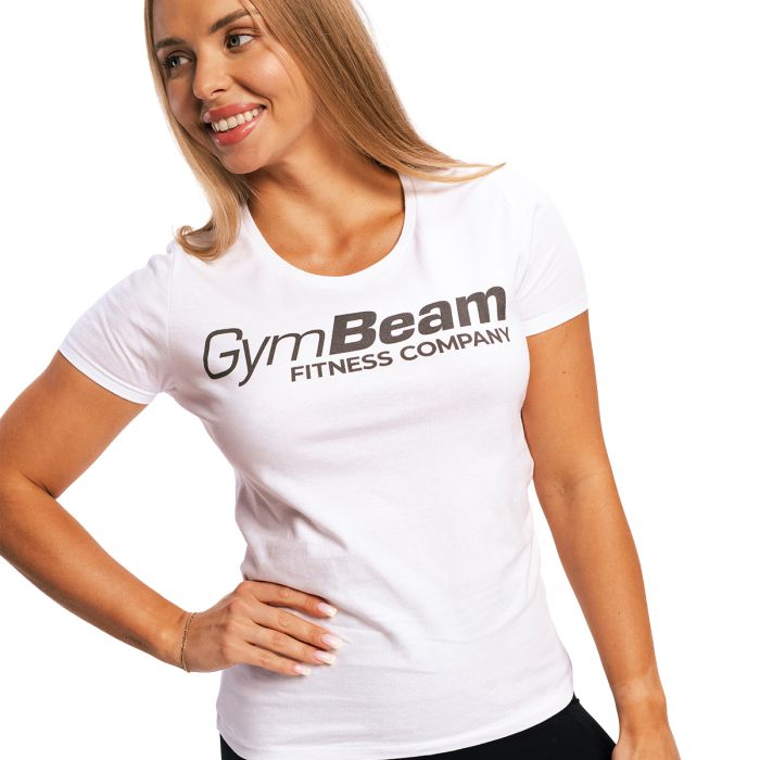 Tricou pentru femei Fitness White - GymBeam XL