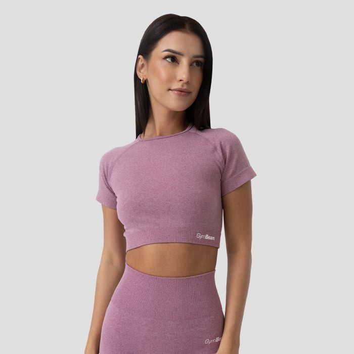 Tricou pentru femei FLO Crop Top Violet - GymBeam XL