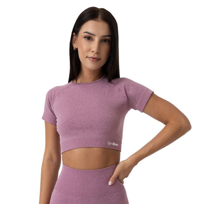Tricou pentru femei FLO Crop Top Violet - GymBeam XL