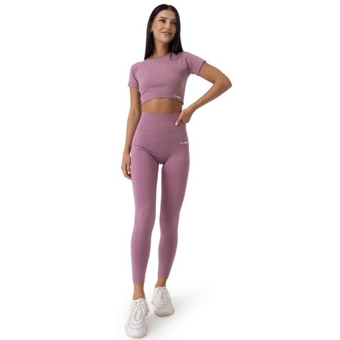 Tricou pentru femei FLO Crop Top Violet - GymBeam XL