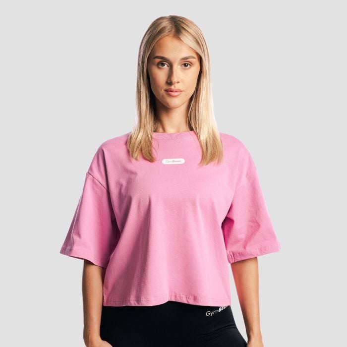 Tricou pentru femei Boxy Girls Club Pink - GymBeam M