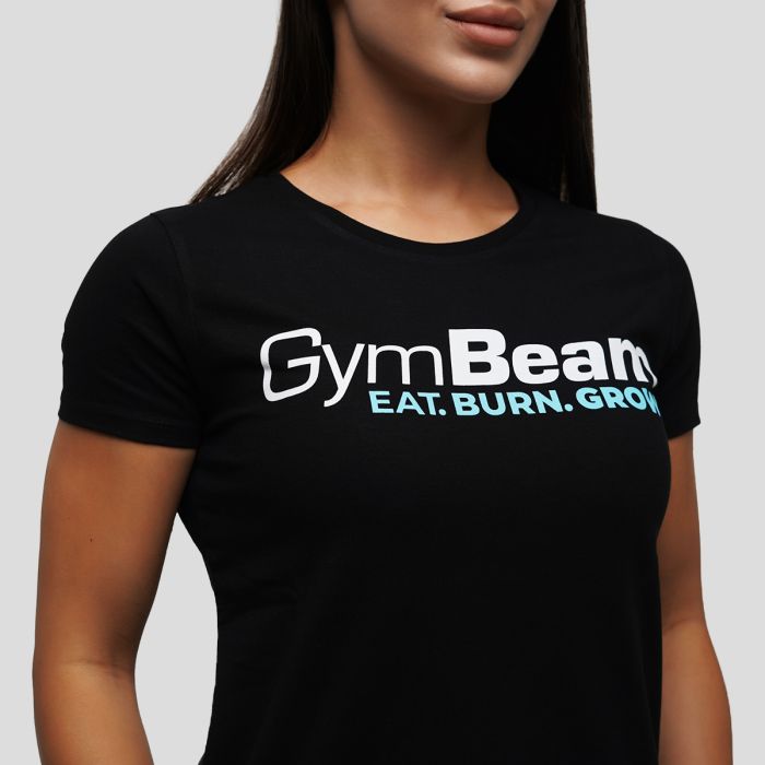 Tricou pentru femei Grow Black - GymBeam XXL