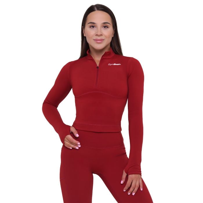Top sport pentru femei Ignite Dark Red - GymBeam S