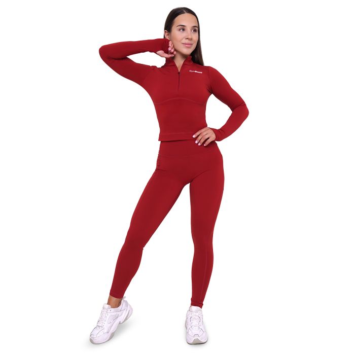 Top sport pentru femei Ignite Dark Red - GymBeam S