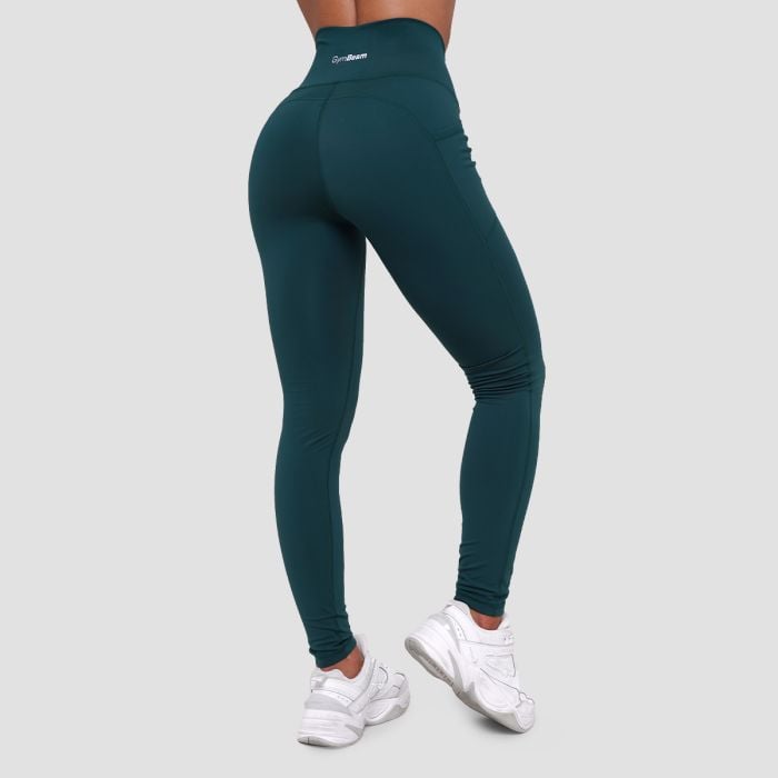 Colanți pentru femei Ignite Dark Green - GymBeam S