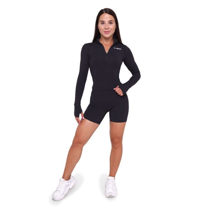 Pantaloni scurți pentru femei Ignite Black - GymBeam S
