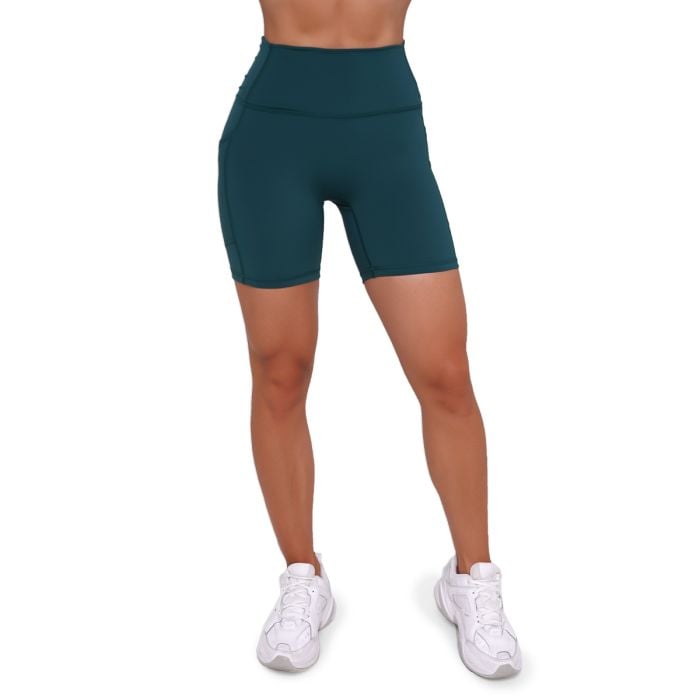 Pantaloni scurți pentru femei Ignite Dark Green - GymBeam S