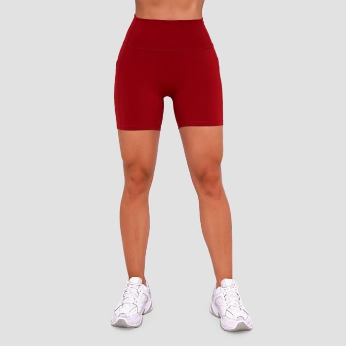 Pantaloni scurți pentru femei Ignite Dark Red - GymBeam M