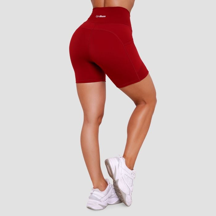 Pantaloni scurți pentru femei Ignite Dark Red - GymBeam M