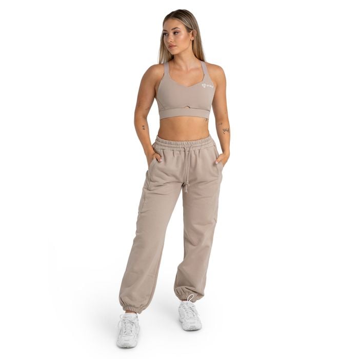 Pantaloni sport pentru femei Taupe - STRIX XS