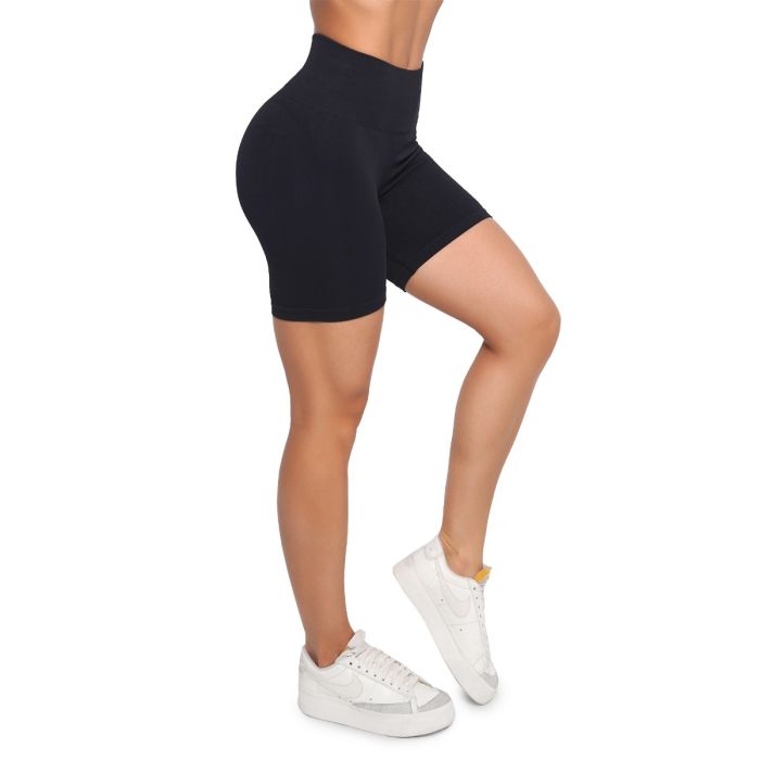 Pantaloni scurți pentru femei Lift Seamless Black - GymBeam S