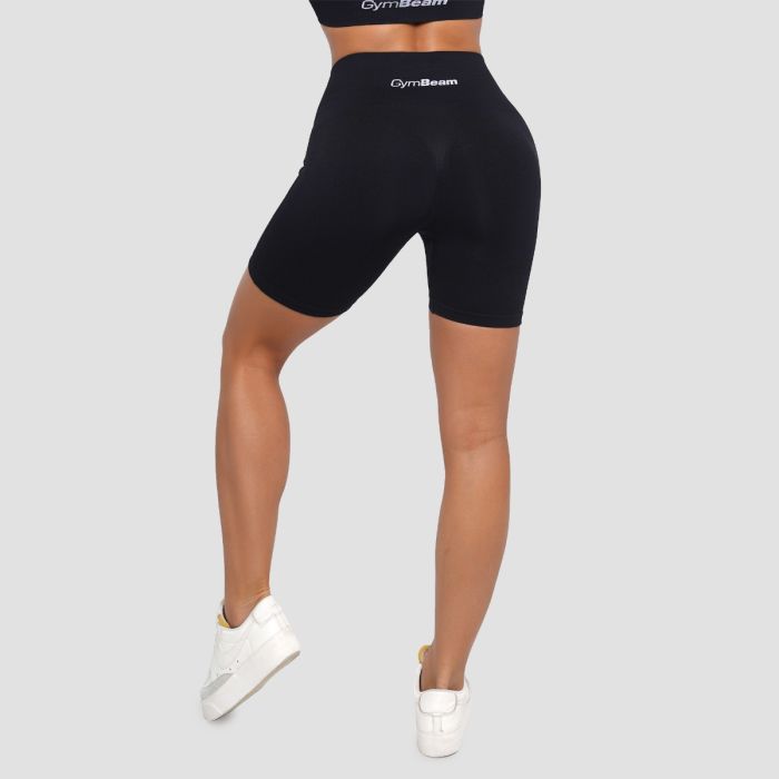 Pantaloni scurți pentru femei Lift Seamless Black - GymBeam S
