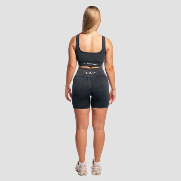 Pantaloni scurți pentru femei Lift Seamless Coal - GymBeam XS