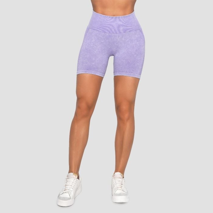 Pantaloni scurți pentru femei Lift Seamless Violet - GymBeam L