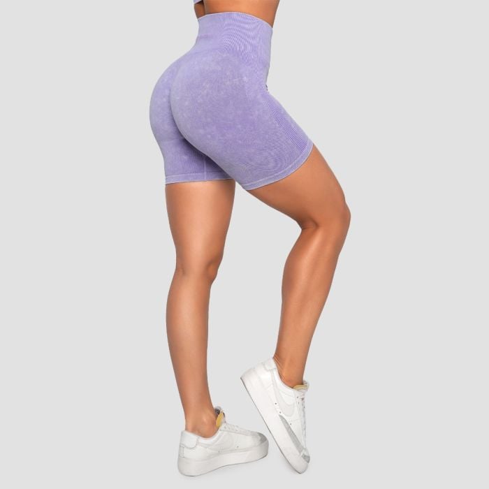 Pantaloni scurți pentru femei Lift Seamless Violet - GymBeam L