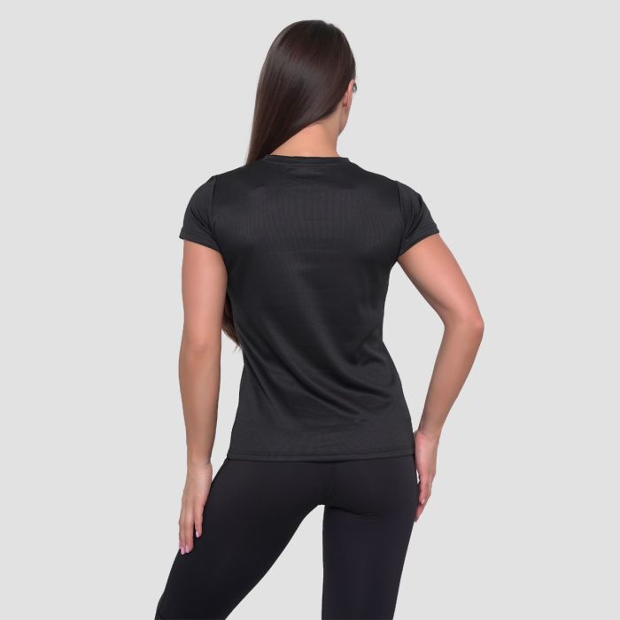 Tricou pentru femei Mesh Essence Black - GymBeam S