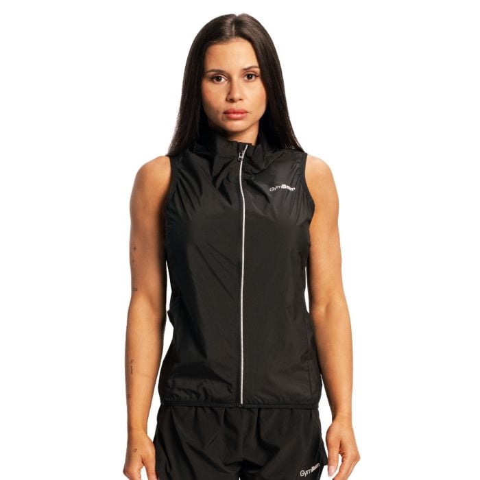 Vestă de alergare pentru femei Pulse X Black - GymBeam M