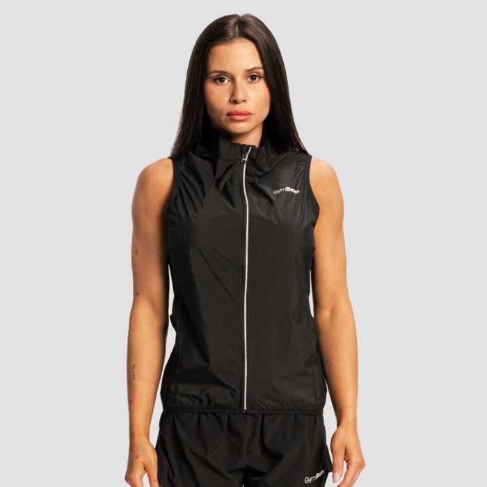 Vestă de alergare pentru femei Pulse X Black - GymBeam M