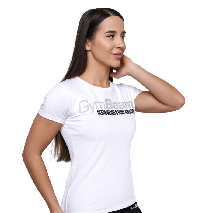 Tricou pentru femei Pure Ambition White - GymBeam M