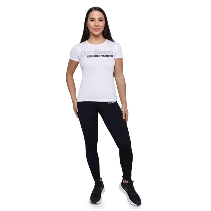 Tricou pentru femei Pure Ambition White - GymBeam M