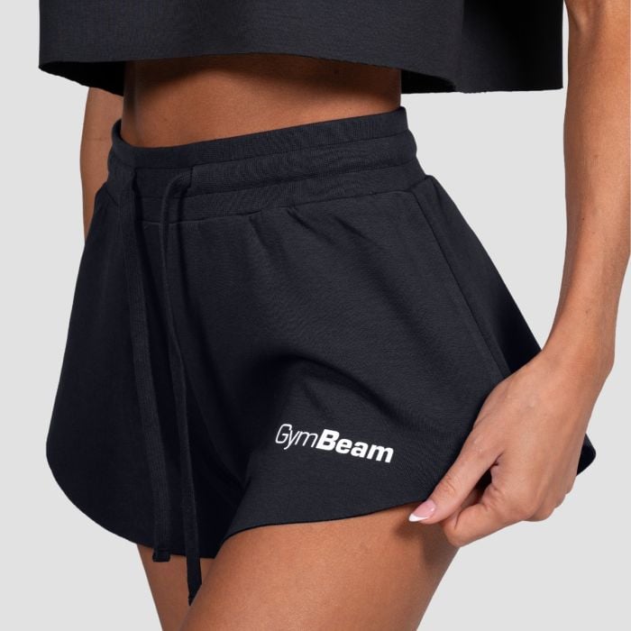 Pantaloni scurți pentru femei Relay Black - GymBeam M
