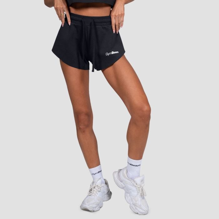 Pantaloni scurți pentru femei Relay Black - GymBeam M