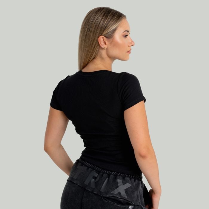 Tricou pentru femei Ribbed Black - STRIX L