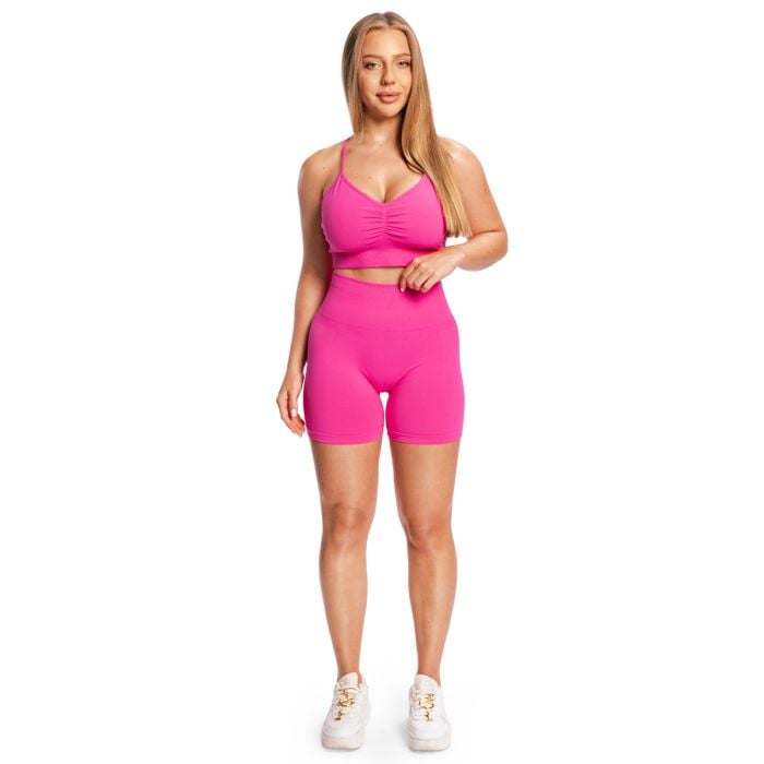 Pantaloni scurți pentru femei Sculpt Seamless Rose - GymBeam M