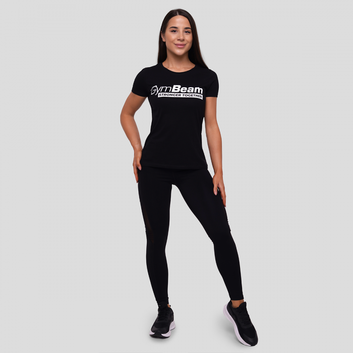 Tricou pentru femei Stronger Together Black - GymBeam M