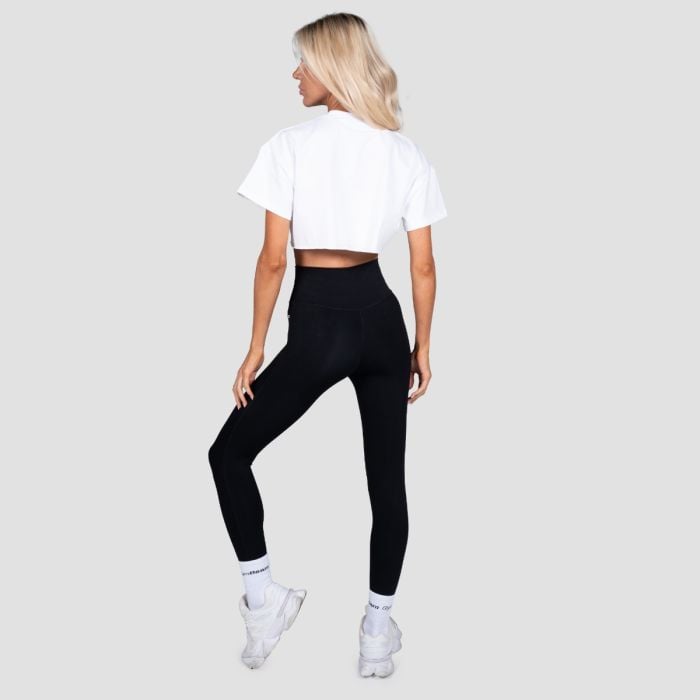 Tricou pentru femei cropped Thrive White - GymBeam M