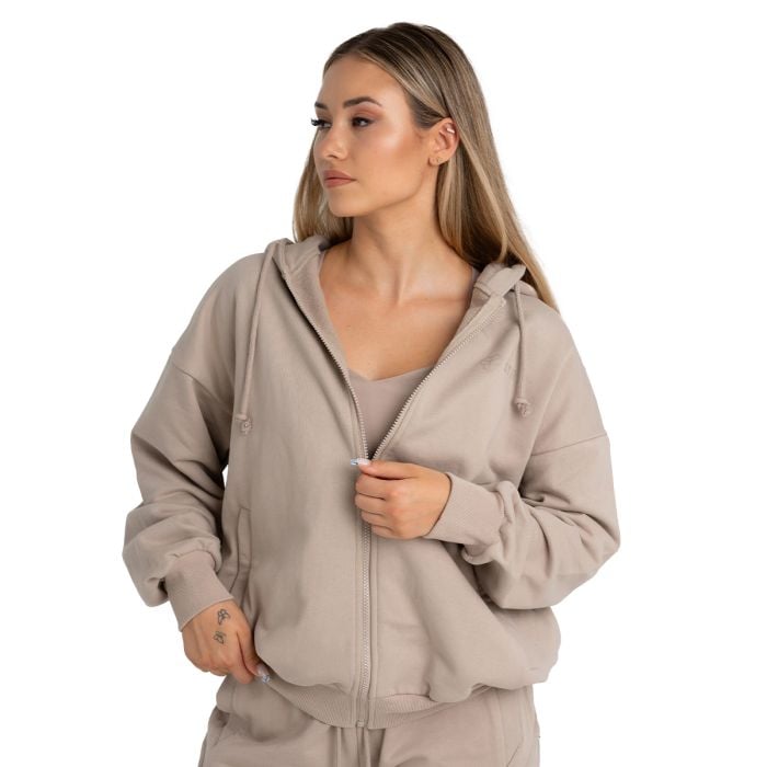 Hanorac pentru femei Zip Taupe - STRIX L