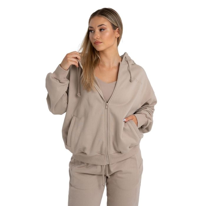Hanorac pentru femei Zip Taupe - STRIX L