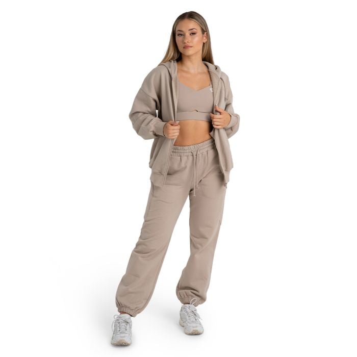 Hanorac pentru femei Zip Taupe - STRIX L