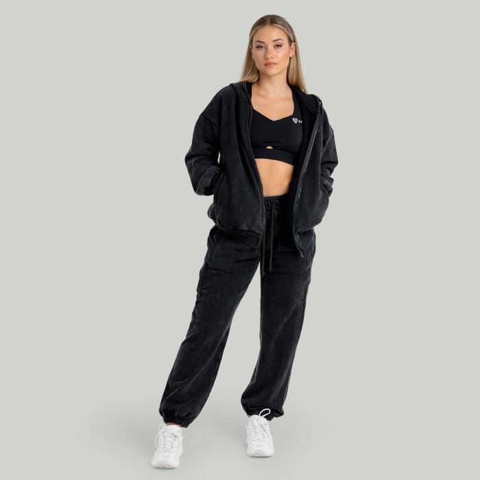 Hanorac pentru femei Zip Washed Black - STRIX M