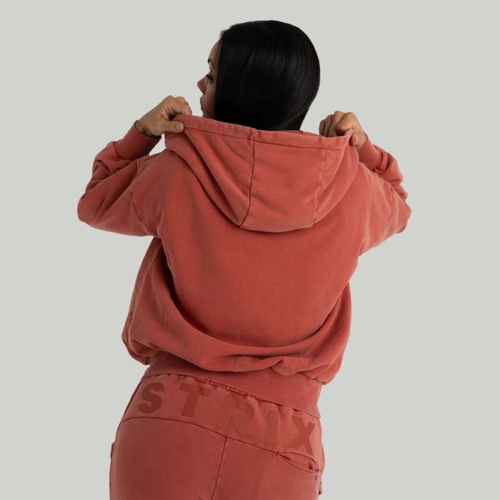 Hanorac pentru femei Zip Washed Terra - STRIX L
