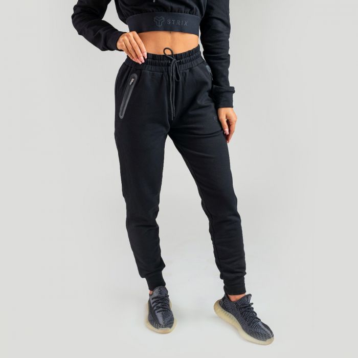 Pantaloni sport pentru femei Essential Black - STRIX